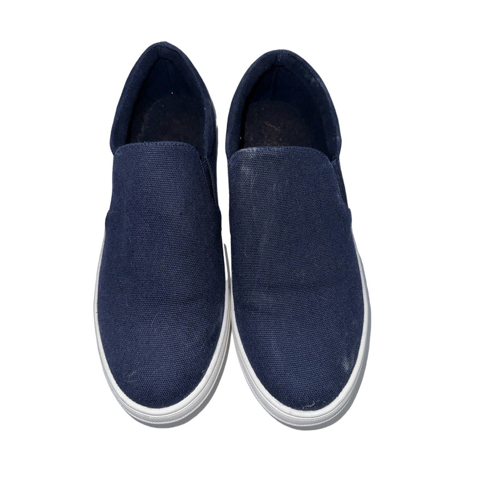 Matisse Navy Cotton Canvas sneakers size 9M - Picture 1 of 4